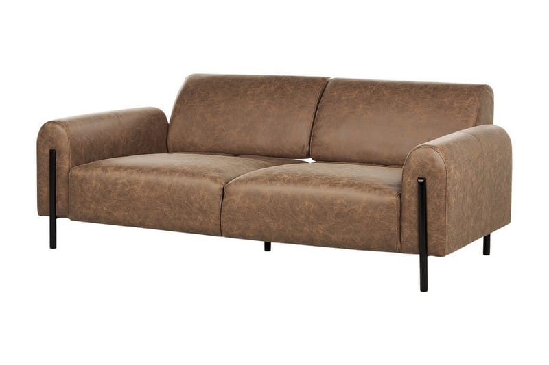 Christa Sofa 3-seter - Brun/Svart - Møbler - Sofaer - 3 seter sofa