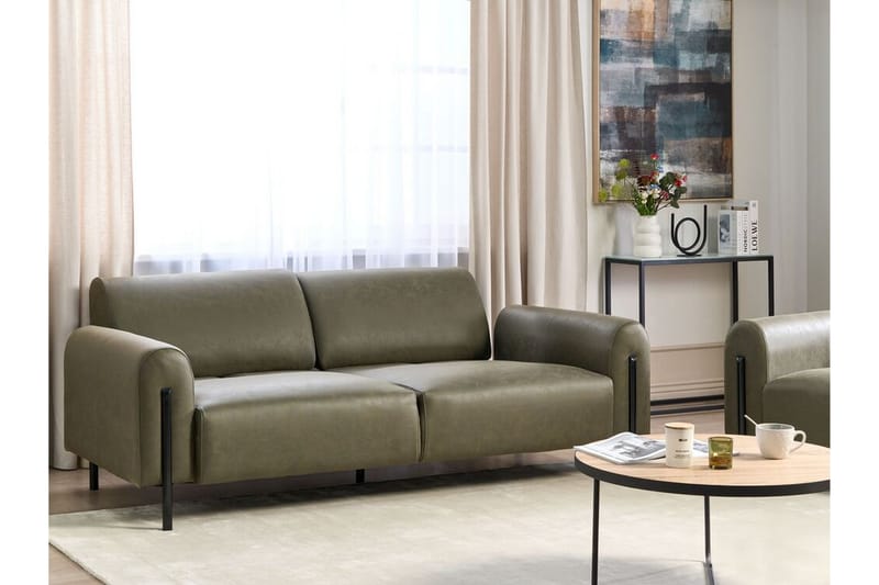 Christa Sofa 3-seter - Grønn/Svart - Møbler - Sofaer - 3 seter sofa