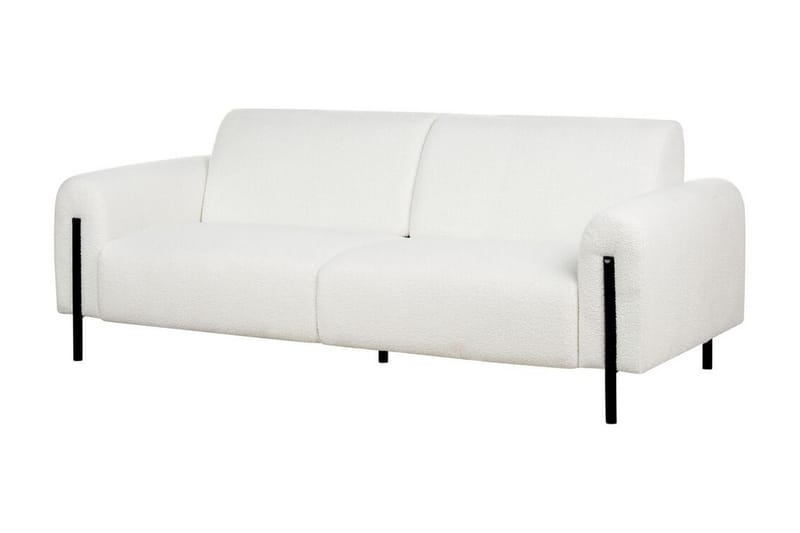 Christa Sofa 3-seter - Hvit/Svart - Møbler - Sofaer - 3 seter sofa