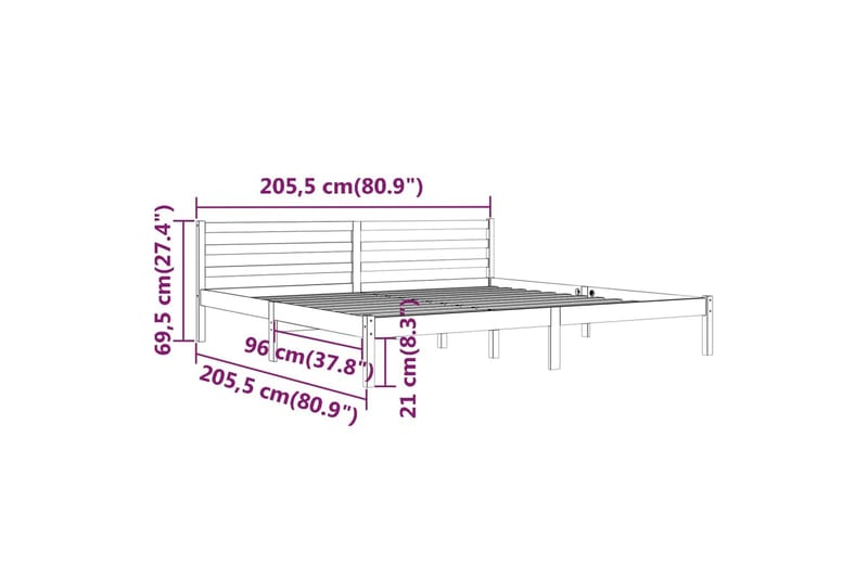 Dagseng heltre furu 200x200 cm - Brun - Møbler - Sofaer - Dagsenger