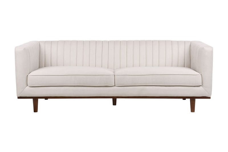 Daymian Sofa 3-seter - Beige/Mørkt tre - Møbler - Sofaer - 3 seter sofa