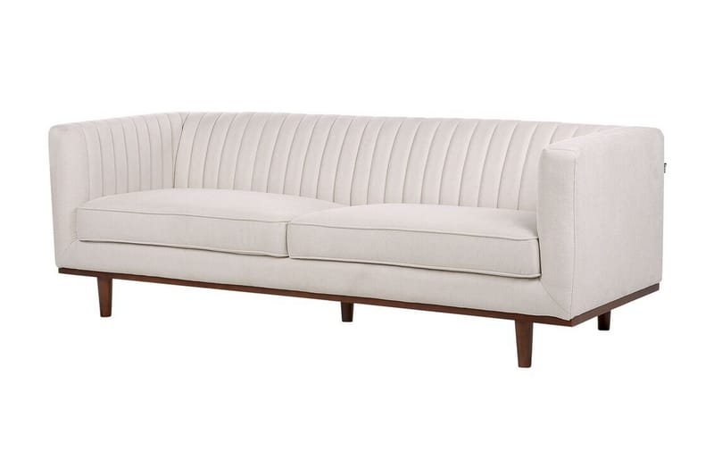 Daymian Sofa 3-seter - Beige/Mørkt tre - Møbler - Sofaer - 3 seter sofa