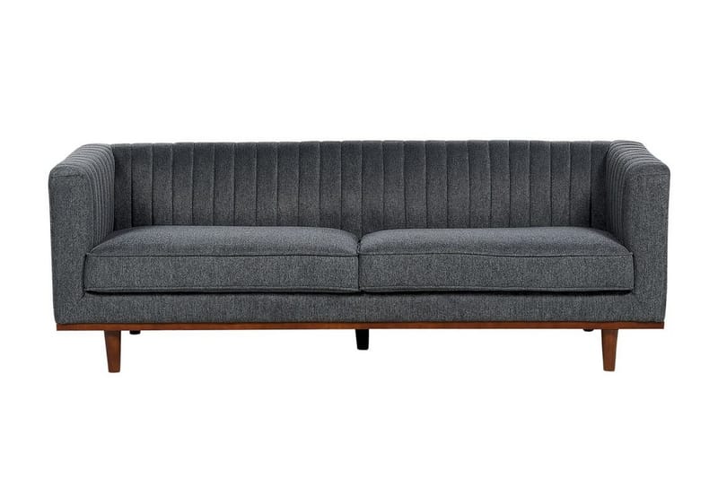 Daymian Sofa 3-seter - Grå/Mørkt tre - Møbler - Sofaer - 3 seter sofa