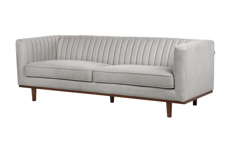 Daymian Sofa 3-seter - Grå/Mørkt tre - Møbler - Sofaer - 3 seter sofa