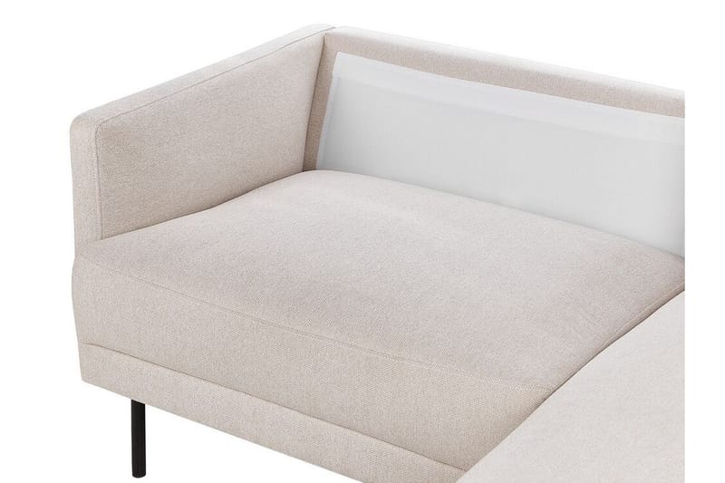 Deajna Hjørnesofa 2-seter - Beige/Svart - Møbler - Sofaer - Hjørnesofaer