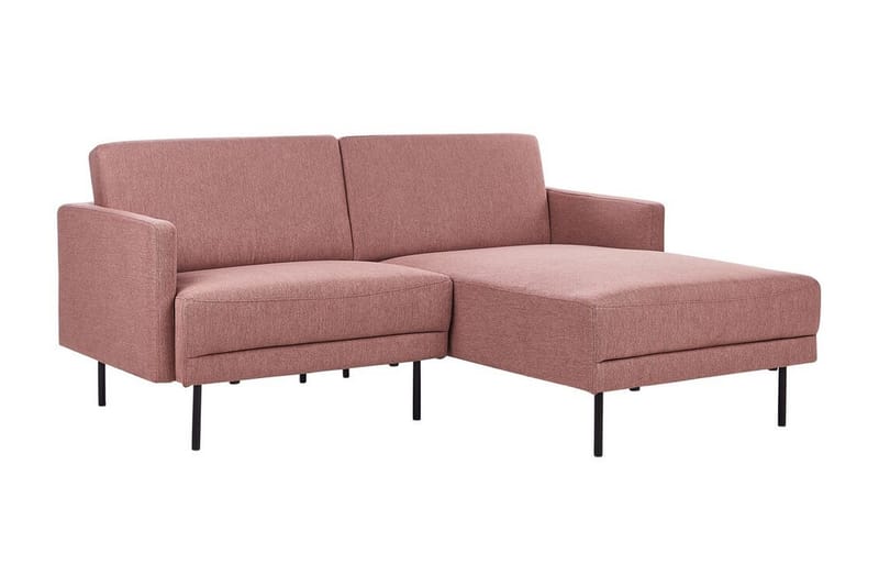 Deajna Hjørnesofa 2-seter - Rosa/Brun/Svart - Møbler - Sofaer - Hjørnesofaer