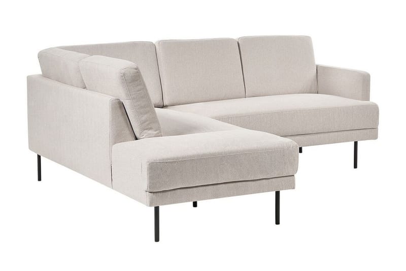 Deajna Hjørnesofa 4-seter - Beige/Svart - Møbler - Sofaer - Hjørnesofaer