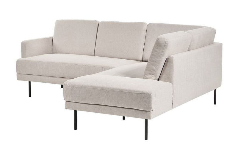 Deajna Hjørnesofa 4-seter - Beige/Svart - Møbler - Sofaer - Hjørnesofaer