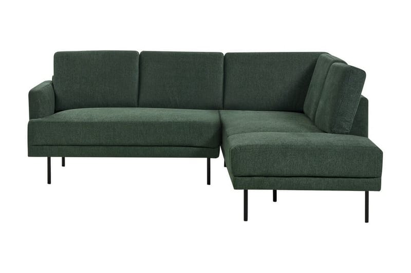 Deajna Hjørnesofa 4-seter - Grønn/Svart - Møbler - Sofaer - Hjørnesofaer