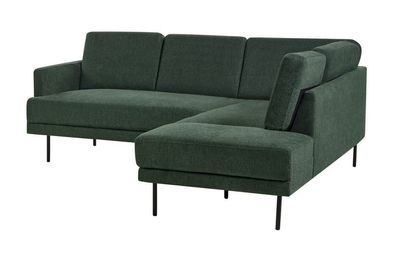 Deajna Hjørnesofa 4-seter - Grønn/Svart - Møbler - Sofaer - Hjørnesofaer