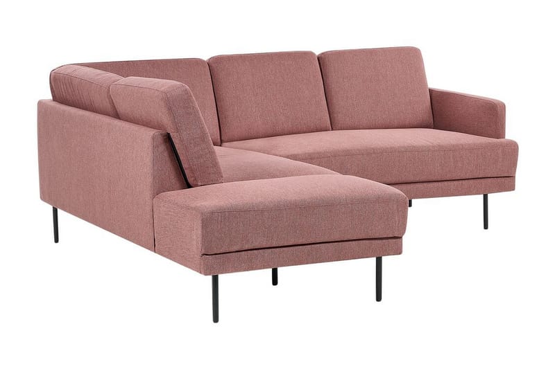 Deajna Hjørnesofa 4-seter - Rosa/Brun/Svart - Møbler - Sofaer - Hjørnesofaer