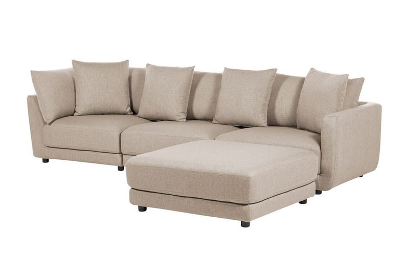 Delisha Sofa 3-seter - Beige/Svart - Møbler - Sofaer - 3 seter sofa