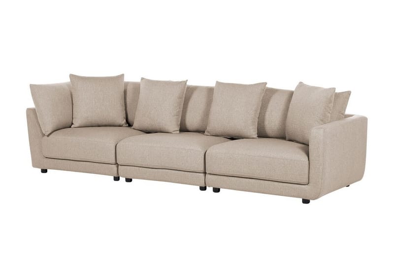 Delisha Sofa 3-seter - Beige/Svart - Møbler - Sofaer - 3 seter sofa