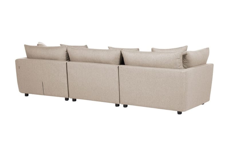 Delisha Sofa 3-seter - Beige/Svart - Møbler - Sofaer - 3 seter sofa