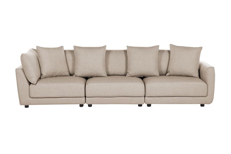 Delisha Sofa 3-seter - Beige/Svart - Møbler - Sofaer - 3 seter sofa