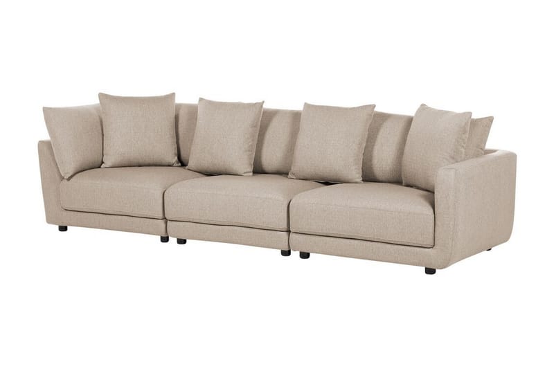 Delisha Sofa 3-seter - Beige/Svart - Møbler - Sofaer - 3 seter sofa