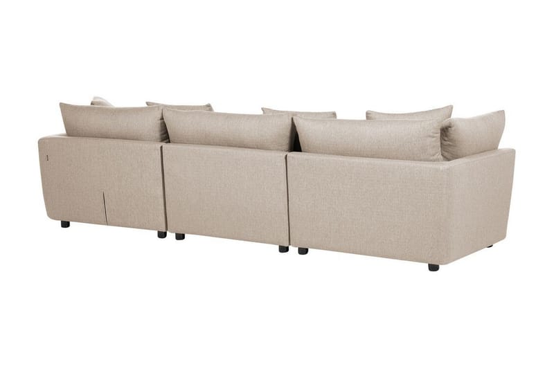 Delisha Sofa 3-seter - Beige/Svart - Møbler - Sofaer - 3 seter sofa