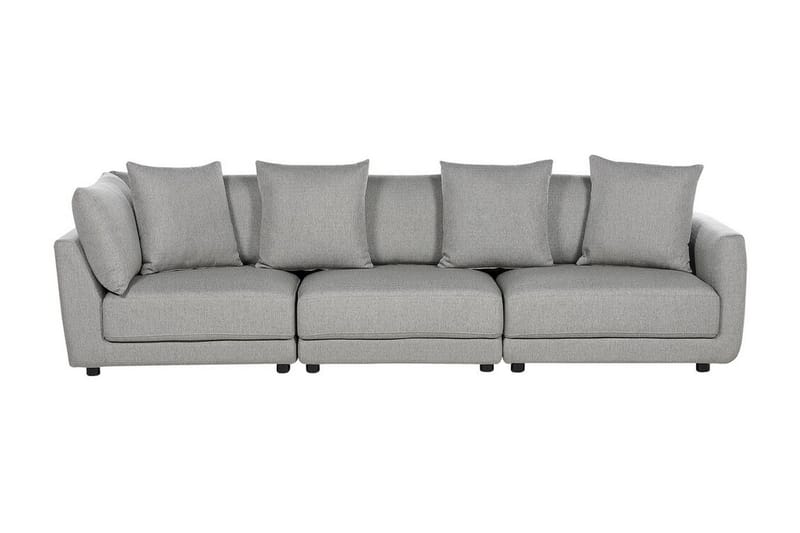 Delisha Sofa 3-seter - Grå/Svart - Møbler - Sofaer - 3 seter sofa