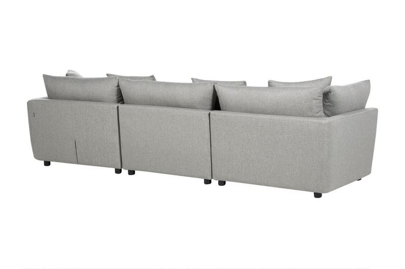 Delisha Sofa 3-seter - Grå/Svart - Møbler - Sofaer - 3 seter sofa