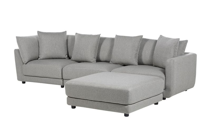 Delisha Sofa 3-seter - Grå/Svart - Møbler - Sofaer - 3 seter sofa