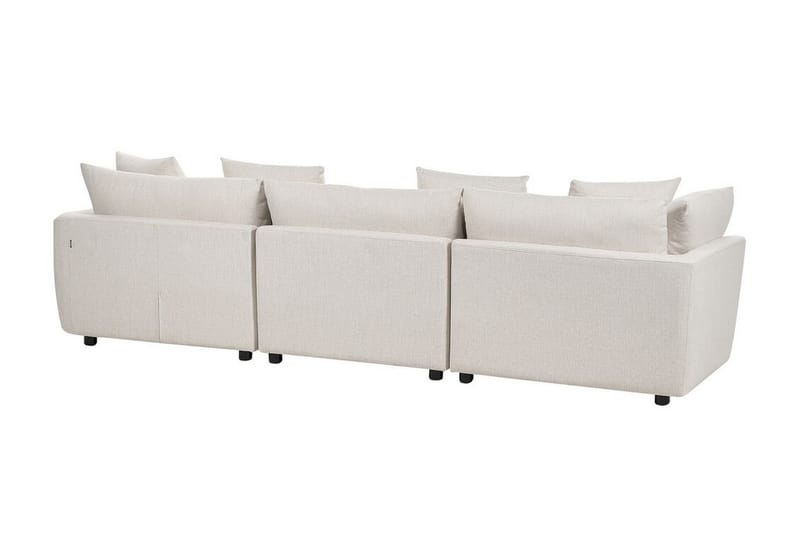 Delisha Sofa 3-seter - Hvit/Svart - Møbler - Sofaer - 3 seter sofa