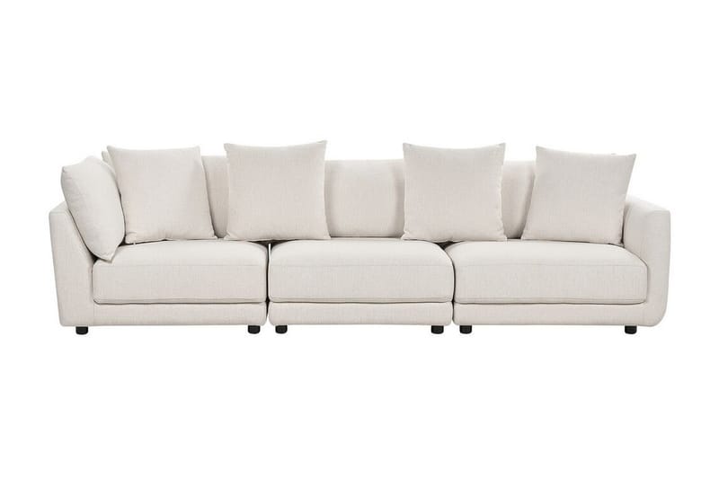 Delisha Sofa 3-seter - Hvit/Svart - Møbler - Sofaer - 3 seter sofa