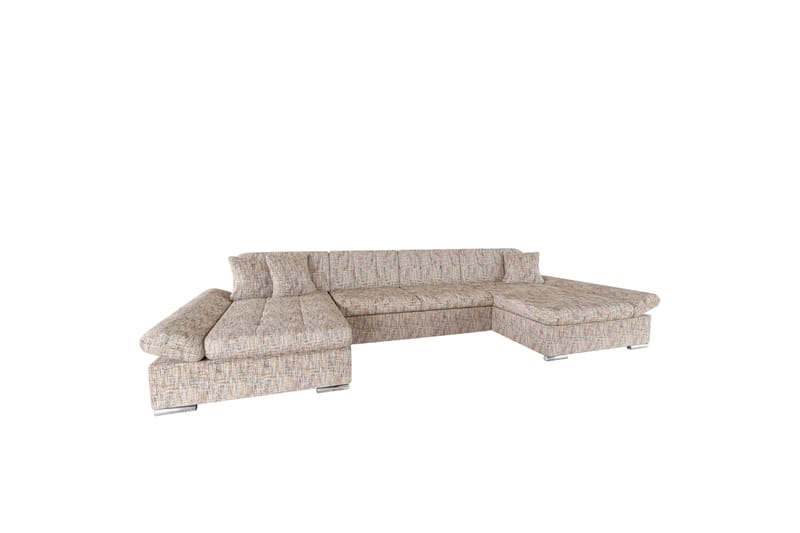 Dewitt Sofa Dobbeldivan 4-seter - Flerfarget/Beige - Møbler - Sofaer - U-sofa