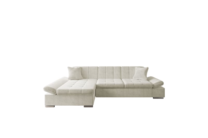 Djerra Sofa med Divan 3-seter - Beige - Møbler - Sofaer - Sofaer med sjeselong - 3 seters sofa med divan