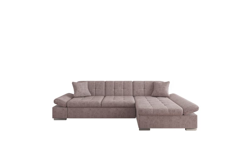 Djerra Sofa med Divan 3-seter - Beige - Møbler - Sofaer - Sofaer med sjeselong - 3 seters sofa med divan