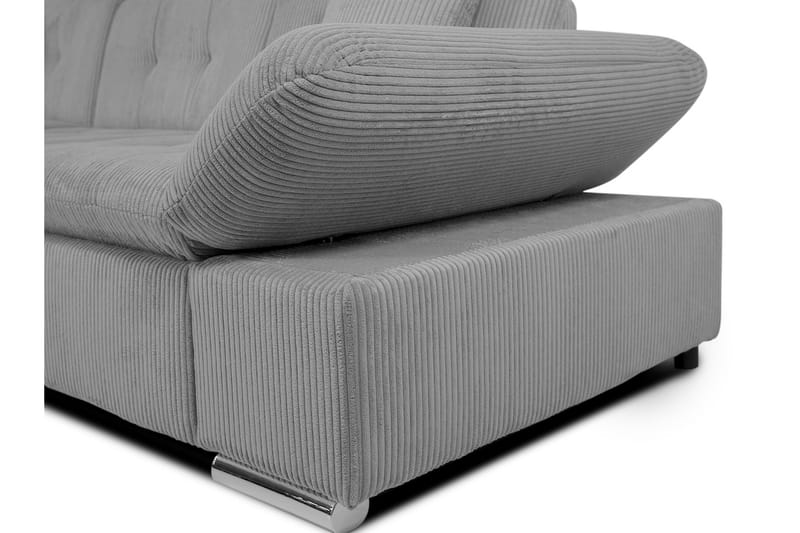 Djerra Sofa med Divan 3-seter - Blå/Grå - Møbler - Sofaer - Sofaer med sjeselong - 3 seters sofa med divan