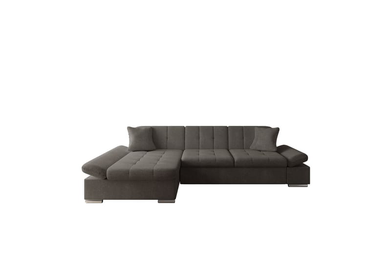 Djerra Sofa med Divan 3-seter - Brun - Møbler - Sofaer - Sofaer med sjeselong - 3 seters sofa med divan