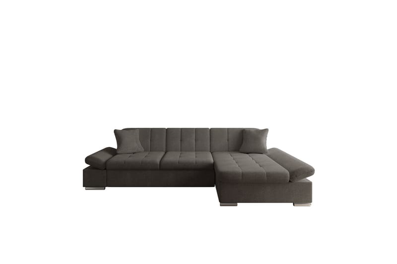 Djerra Sofa med Divan 3-seter - Brun - Møbler - Sofaer - Sofaer med sjeselong - 3 seters sofa med divan