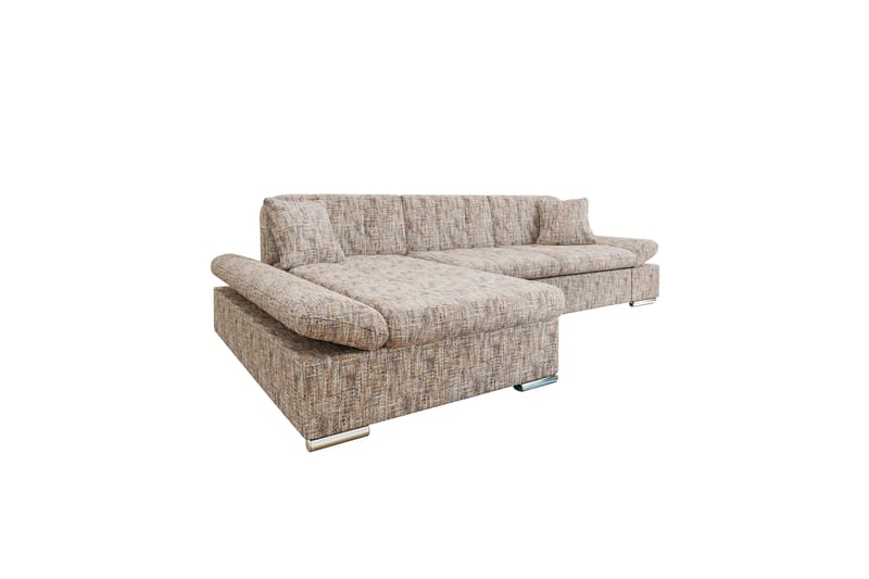 Djerra Sofa med Divan 3-seter - Flerfarget/Beige - Møbler - Sofaer - Sofaer med sjeselong - 3 seters sofa med divan