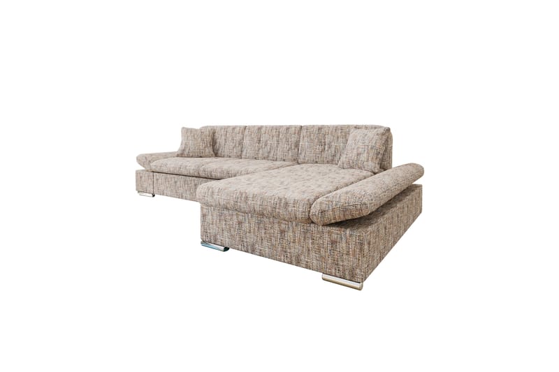 Djerra Sofa med Divan 3-seter - Flerfarget/Beige - Møbler - Sofaer - Sofaer med sjeselong - 3 seters sofa med divan