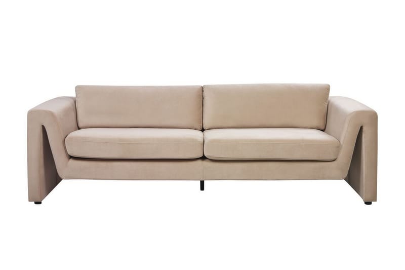 Durran Sofa 3-seter - Beige/Svart - Møbler - Sofaer - 3 seter sofa