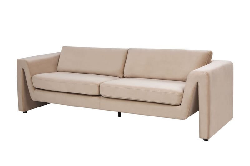 Durran Sofa 3-seter - Beige/Svart - Møbler - Sofaer - 3 seter sofa