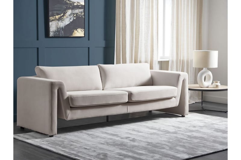 Durran Sofa 3-seter - Beige/Svart - Møbler - Sofaer - 3 seter sofa