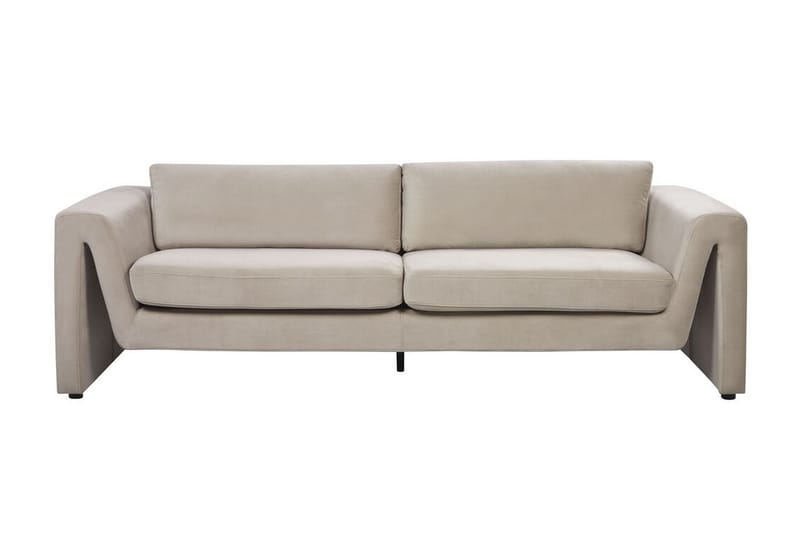 Durran Sofa 3-seter - Taupe/Svart - Møbler - Sofaer - 3 seter sofa