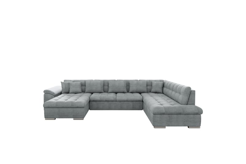 Dynir Sofa med Sjeselong og Divan 4-seter - Grå - Møbler - Sofaer - Sofaer med sjeselong - 4 seters sofa med divan