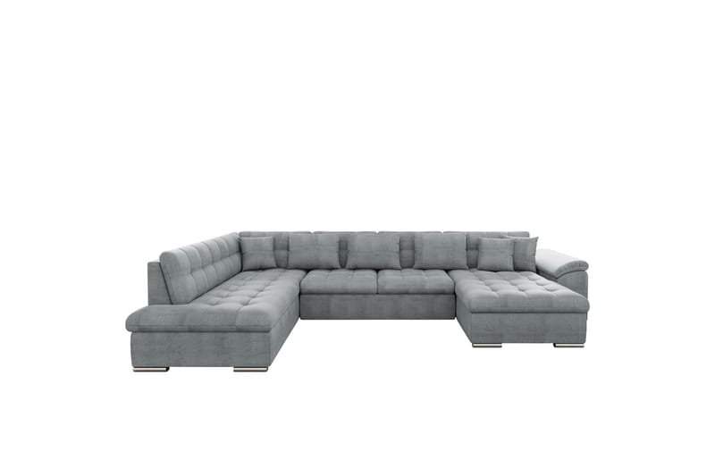 Dynir Sofa med Sjeselong og Divan 4-seter - Grå - Møbler - Sofaer - Sofaer med sjeselong - 4 seters sofa med divan