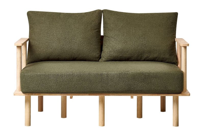 Fadey Sofa 2-seter - Grønn/Lyst tre - Møbler - Sofaer - 2 seter sofa