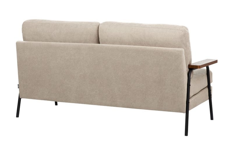 Faris Sofa 3-seter - Beige/Mørkt tre/Svart - Møbler - Sofaer - 3 seter sofa