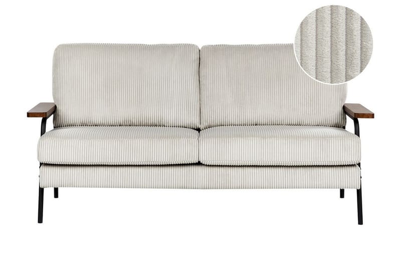 Faris Sofa 3-seter - Grå/Mørkt tre/Svart - Møbler - Sofaer - 3 seter sofa