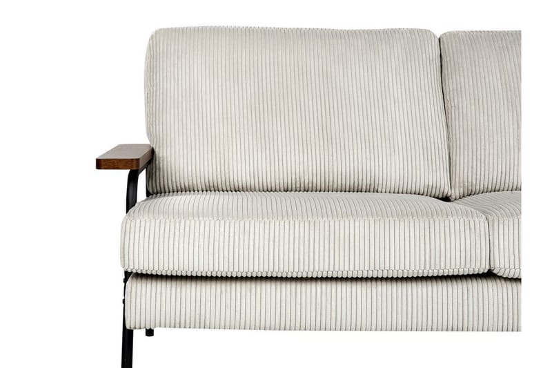 Faris Sofa 3-seter - Grå/Mørkt tre/Svart - Møbler - Sofaer - 3 seter sofa