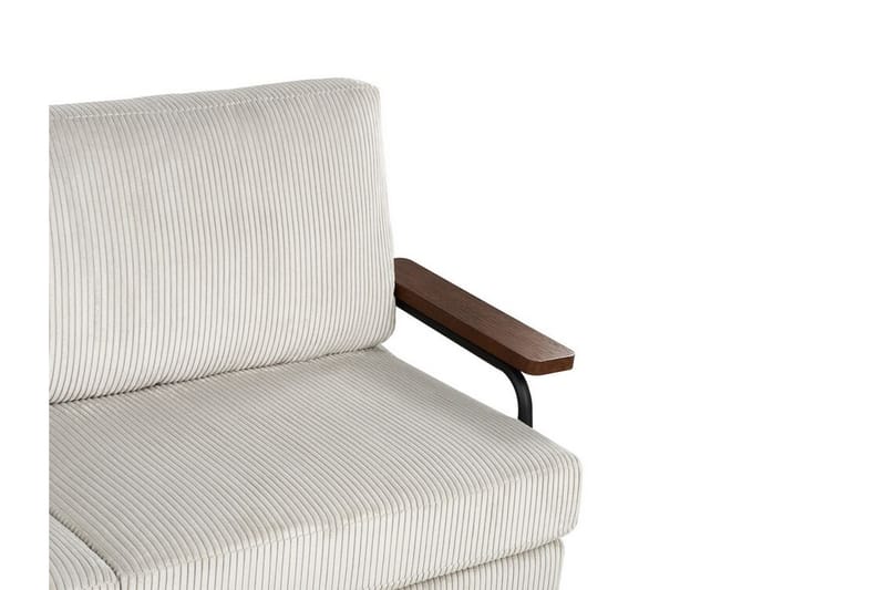 Faris Sofa 3-seter - Grå/Mørkt tre/Svart - Møbler - Sofaer - 3 seter sofa