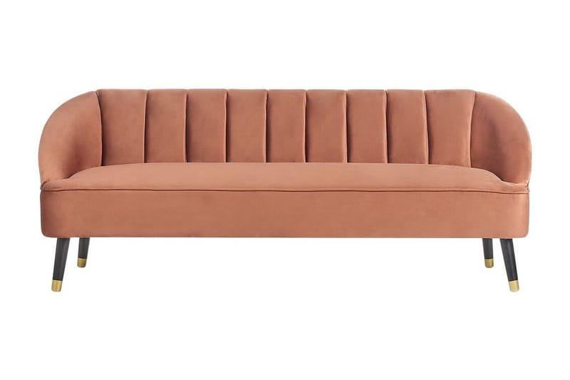 Farrin Sofa 3-seter - Brun/Svart/Gull - Møbler - Sofaer - 3 seter sofa