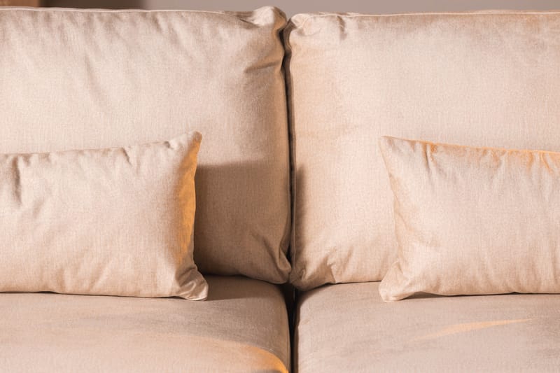 4-seter Sofa Haga Fløyel - Beige - Møbler - Sofaer - Fløyelssofaer