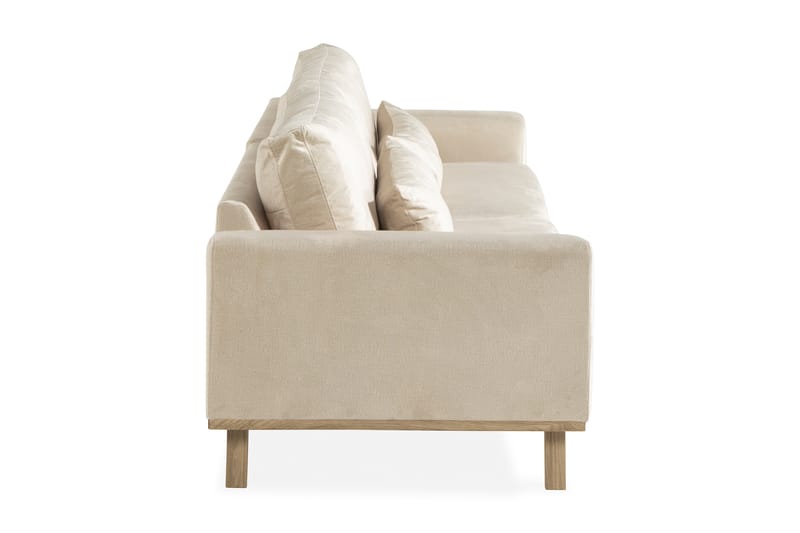 4-seter Sofa Haga Fløyel - Beige - Møbler - Sofaer - Fløyelssofaer