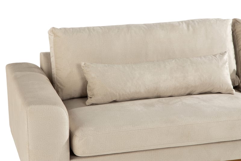 4-seter Sofa Haga Fløyel - Beige - Møbler - Sofaer - Fløyelssofaer