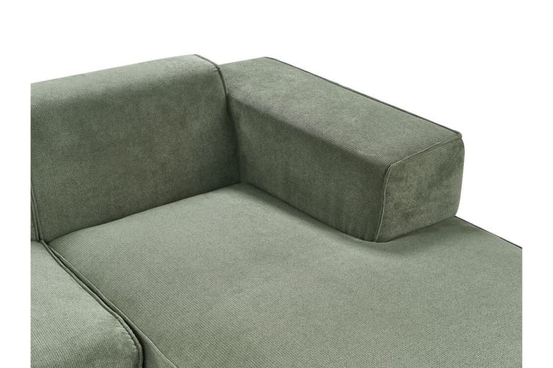 Floriana Hjørnesofa 3-seter - Grønn/Svart - Møbler - Sofaer - Hjørnesofaer